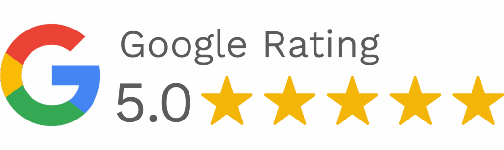 5 Star Rated on Google