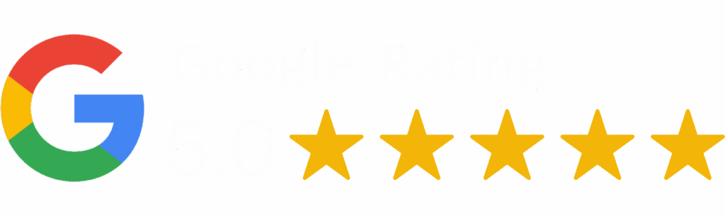 5 Star Rated on Google