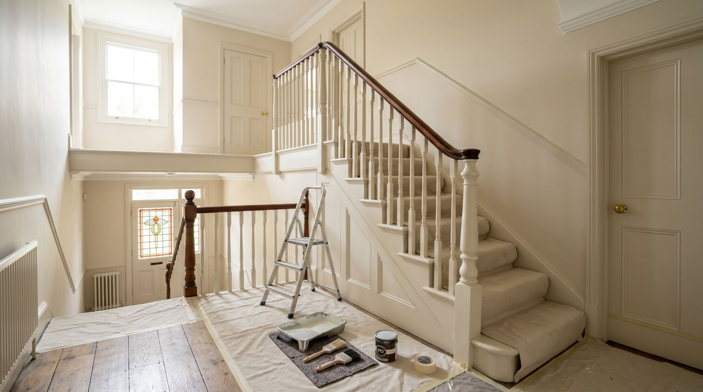 Hall Stairs and Landing Decorating